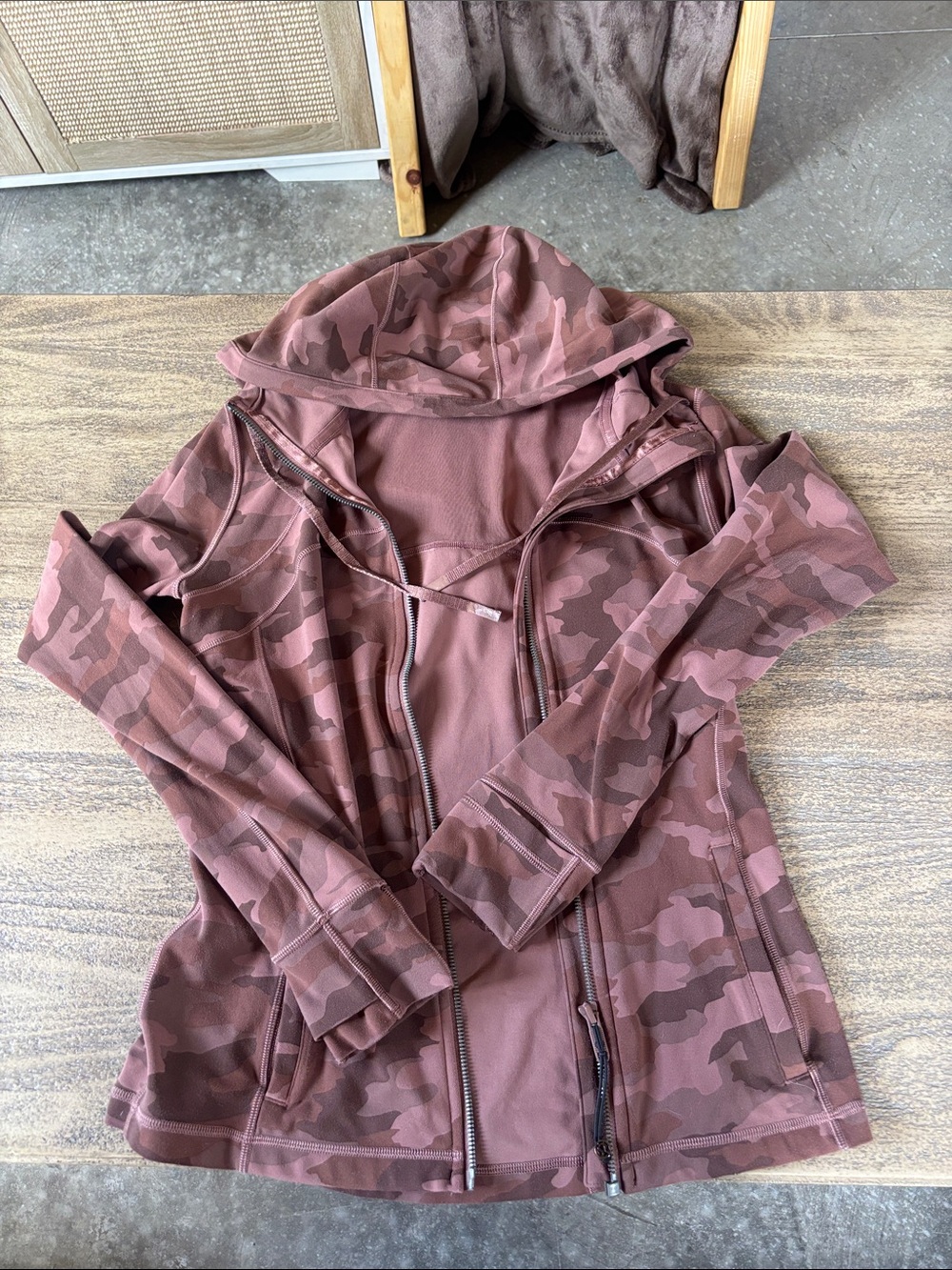 Mauve lululemon Camo Zip-Up Hoodie Jacket